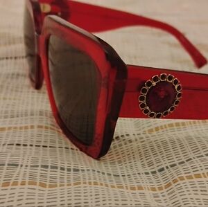 Red Brown Versace Sunglasses For Women